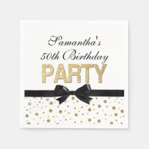 Guld Gnistra Confetti 50:e Födelsedagsfesten