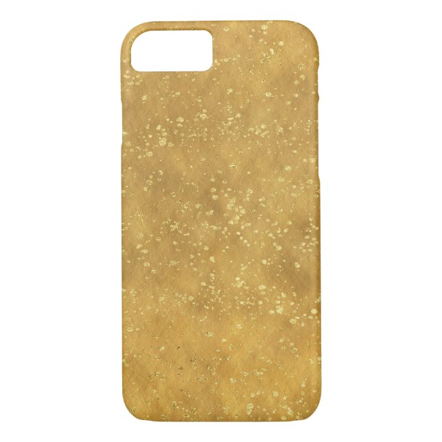 Guld Gnistra Confetti Case-Mate iPhone Skal (Baksida)