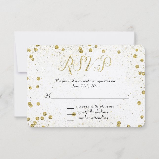Guld Gnistra Confetti Dots OSA (Framsida)