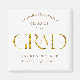 guld gnistra elegant-skript student magnet