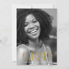 guld gnistra elegant-skript student meddelande inbjudningar