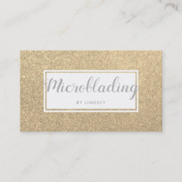 Guld Gnistra Glitter Beauty Spray Tan Salon Visitkort