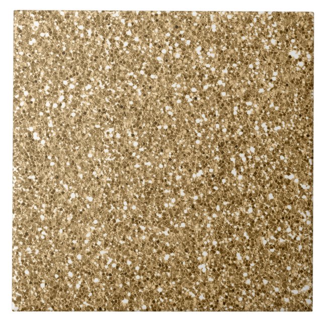 Guld Gnistra Glitter Kakelplatta (Framsidan)