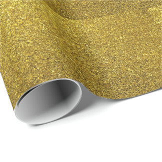 Guld Gnistra Glitter Presentpapper