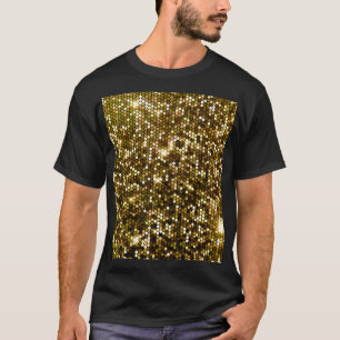 Guld gnistra: glittrande bakgrund. t shirt