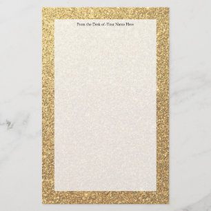 Guld Gnistra Mönster Brevpapper