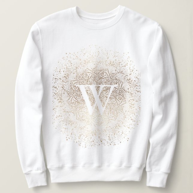 Guld Gnistra Snowflake Monogram T Shirt (Design framsida)