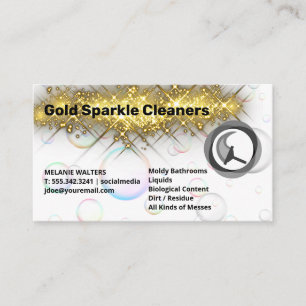 Guld Gnistra   Soap Bubbles   Squeegee Visitkort