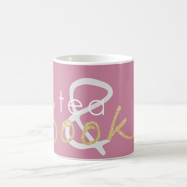 Guld Gnistra Tea och Bokar Kaffe Mugg (Center)