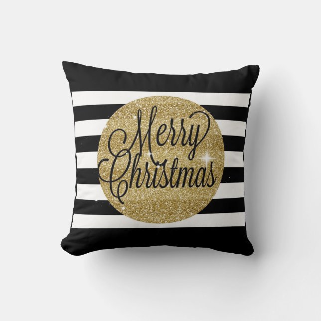 Guld God jul Dekorativ kudde (Framsida)