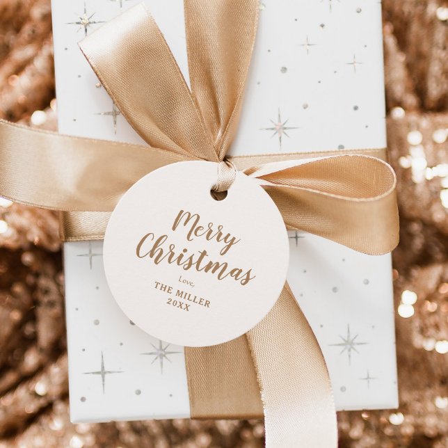 Guld God jul Gift Gåvor Etiketter (Skapare uppladdad)