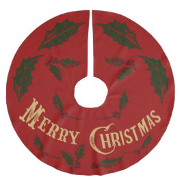 Guld God jul Julgransmatta Borstad Polyester