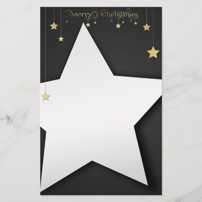 Guld God jul Stars Brevpapper (Framsida)