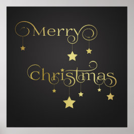 Guld God jul Stars Poster