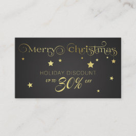 Guld God jul Stars Rabattkort