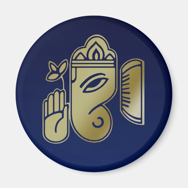 Guld Goddess Ganesha - Magnet (Framsidan)