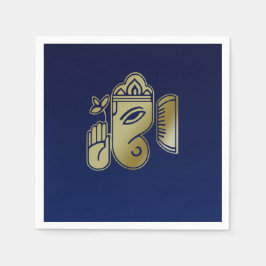 Guld Goddess Ganesha - Pappersservett