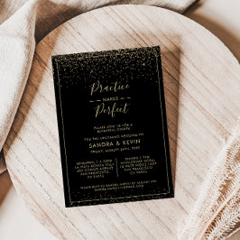 Guld gör att perfekt-repetitionsmiddag inbjudningar