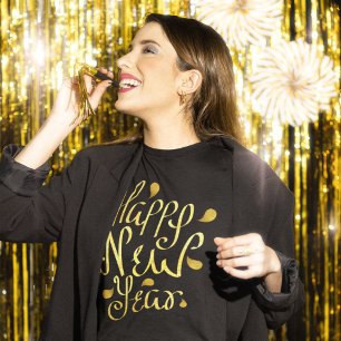 Guld Gott nytt år Tee Shirt