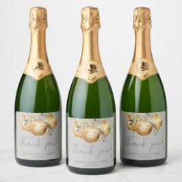 Guld Grå Jul Bröllop