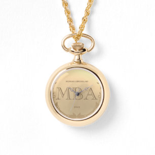 Guld Grad Namn MBA Studenten Armbandsur