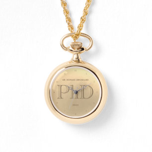 Guld Grad Namn PhD Studenten Watch Armbandsur