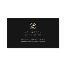 Guld Gramophone Icon Music Producer Affärskort