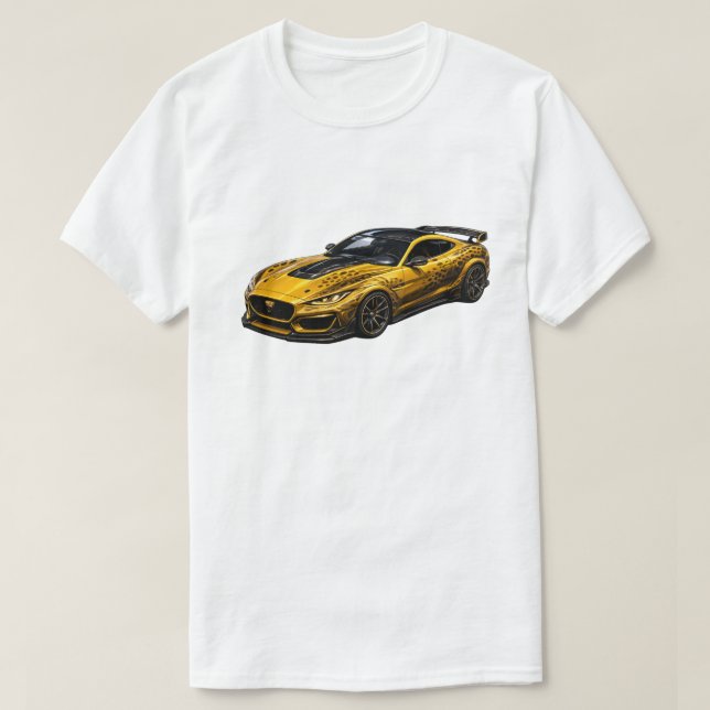 Guld Grand Tourer — BV-MJY T Shirt (Design framsida)