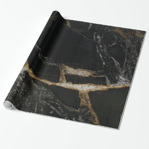 guld-" granit-look "för magma som SLÅR IN PAPPER Presentpapper