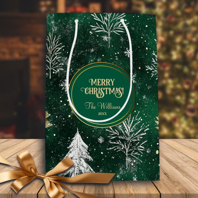 Guld Gräs träd Silver Snöflingor Hunter Grönt (Skapare uppladdad)