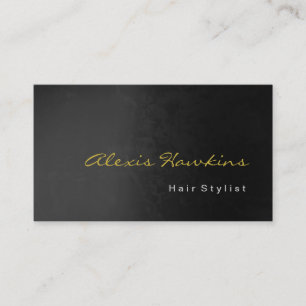Guld Grått Hair Stil Consultant Makeup Artist Visitkort