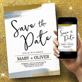 Guld grått-minimalistisk abstrakt som är modern at inbjudningar