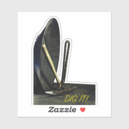 Guld grävande Guld-panorering GRÄVER IT-strejka de Klistermärken