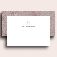 Guld Great dane Dog Walker Elegant Monogram