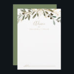 Guld Greenery Fall Wedding Adapter Rådkort<br><div class="desc">Det här guld gienery faller på bröllopskort är perfekt för ett modernt bröllop. Konstruktionen har en karakteristisk konstnärlig grönt och guld blad. De här korten är perfekter för bröllop,  möhippa,  babydusch,  studentfest och mycket mer. Anpassa korten med namn från bruden och brudgummen,  blivande föräldrar eller student.</div>