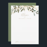 Guld Greenery Fall Wedding Adapter Rådkort<br><div class="desc">Det här guld gienery faller på bröllopskort är perfekt för ett modernt bröllop. Konstruktionen har en karakteristisk konstnärlig grönt och guld blad. De här korten är perfekter för bröllop,  möhippa,  babydusch,  studentfest och mycket mer. Anpassa korten med namn från bruden och brudgummen,  blivande föräldrar eller student.</div>