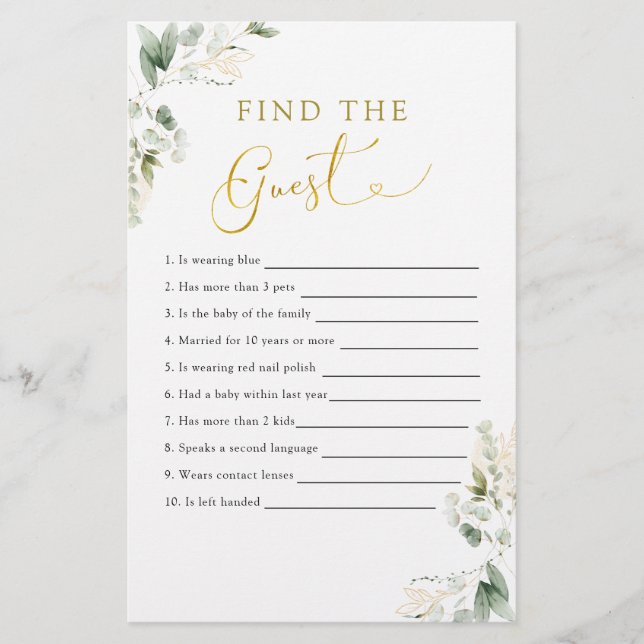 Guld Grey Baby i Bloom Hitta gästen (Framsida)