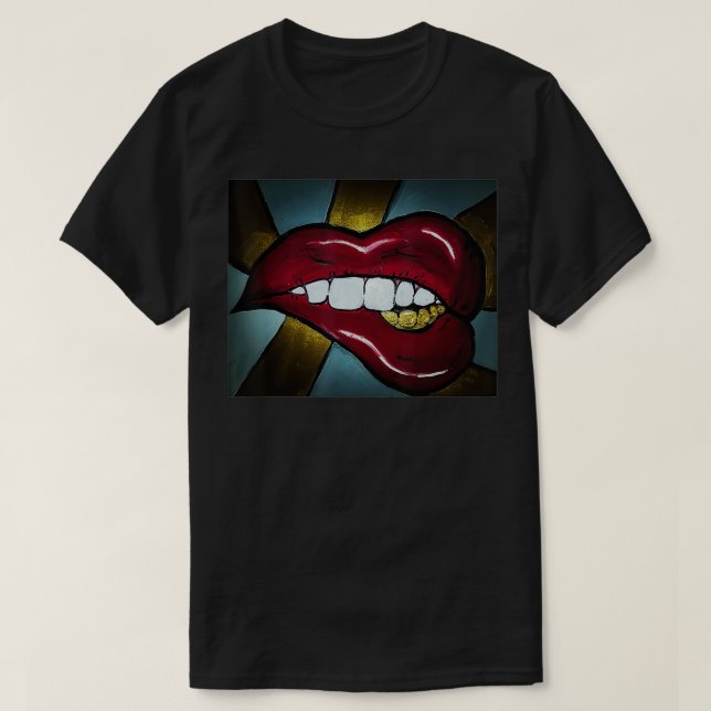 Guld Grills T Shirt (Design framsida)