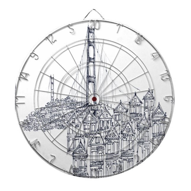 Guld- grind darttavla (Framsidan)