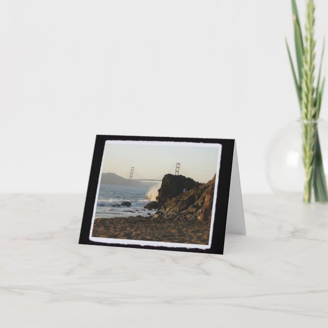 Guld- grind från chinastrand kort (Framsida)