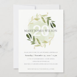 GULD GRÖNT FAUNA WREATH VARJE ÅR ÅRSKORT TACK KORT