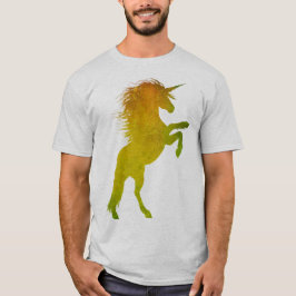Guld Grunge Unicorn T Shirt