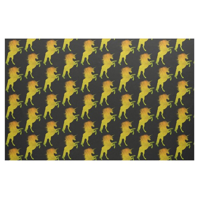 Guld Grunge Unicorn Tyg (Fat Quarter)