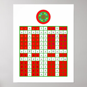 Guld- gryning Enochian avfyrar Poster