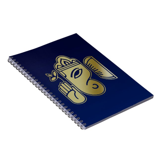 Guld guddess Ganesha - bärbar dator Anteckningsbok (Högra Sidan)