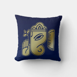 Guld guddess Ganesha - Square Pillow Kudde