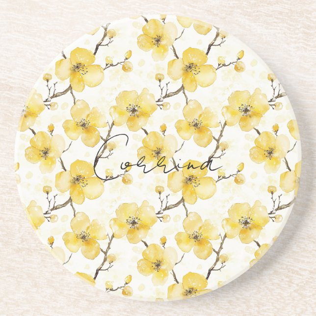 Guld Gula blommor Underlägg (Framsidan)