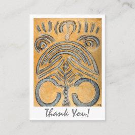 Guld Gult Abstrakt Artist Tack Art Gallery Rabattkort