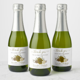 Guld & Gult Boho Ro Bröllop Tack Mini i