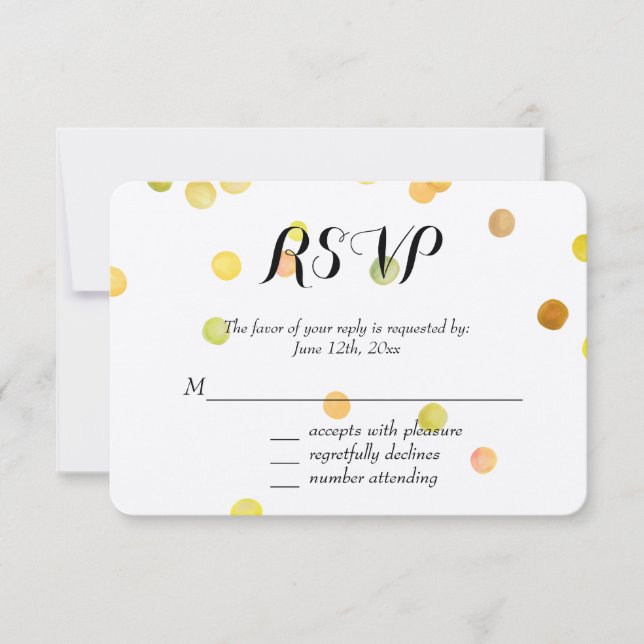 Guld Gult Confetti Dots OSA (Framsida)